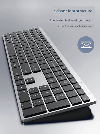 Bluetooth Keyboard Mouse Suit Rechargeable Wireless