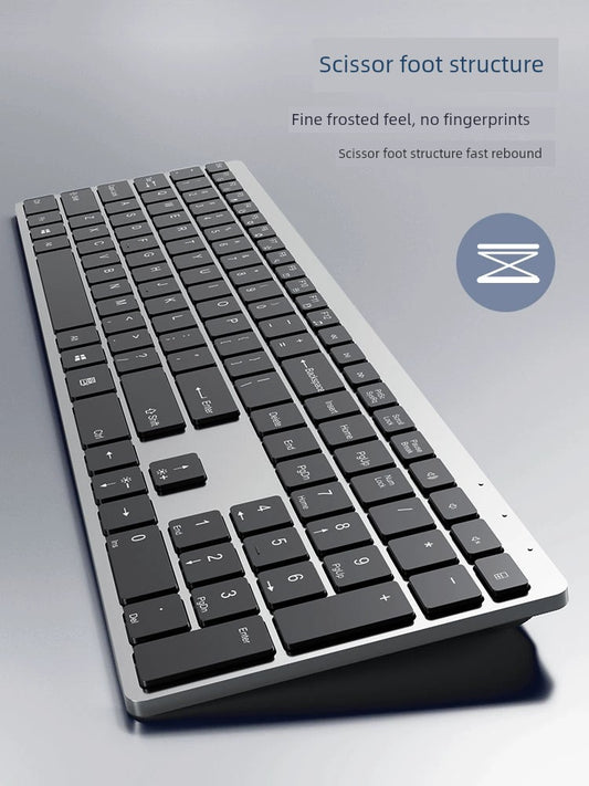 Bluetooth Keyboard Mouse Suit Rechargeable Wireless