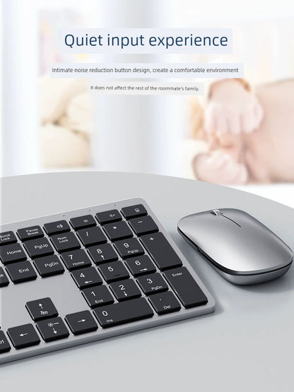 Bluetooth Keyboard Mouse Suit Rechargeable Wireless