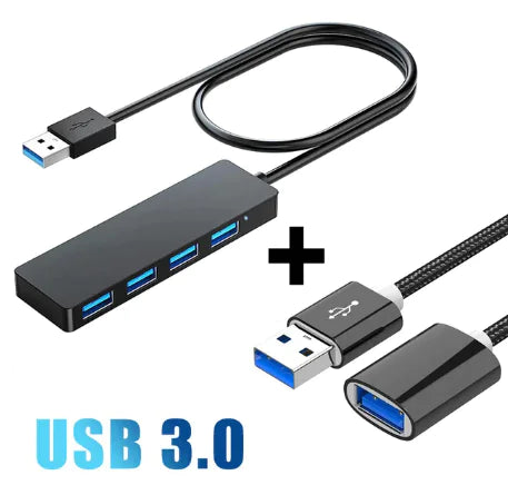 4 Port Usb 3.0 Hub Usb 3.0 Extension Cord